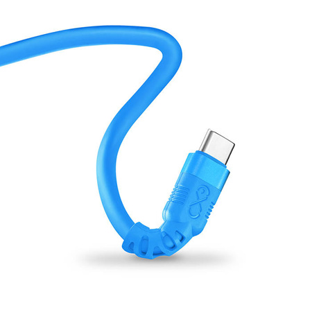Kabel USBA-USBC eXc WHIPPY Pro 2.0m,rozlany cyan