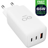 Uniwersalna ładowarka sieciowa eXc CUBE,1x USBA QC+2x USBC PD,65W, biała