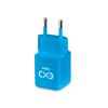 Uniwersalna ładowarka sieciowa eXc CUBE,1xUSBA QC+1xUSBC PD,25W, rozlany cyan