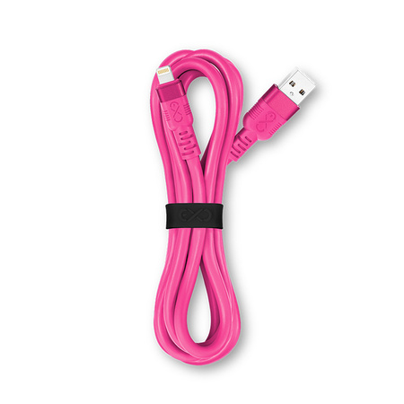 Kabel USBA-Lightning eXc WHIPPY Pro 2m,cukierkowy róż