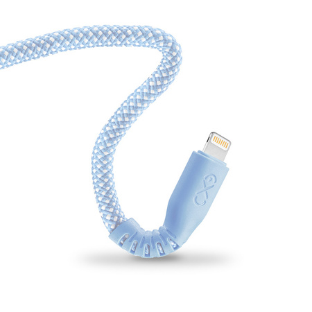 Kabel USBA-Lightning eXc IMMORTAL,0.9m, błękitny