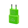 Uniwersalna ładowarka sieciowa eXc SLIM,1xUSBA QC+1xUSBC PD,20W,neonowo zielona
