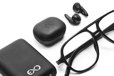 Słuchawki douszne bezprzewodowe TWS z mikrofonem eXc COOL, czarny
