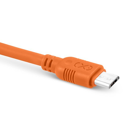 Kabel USB - micro USB eXc WHIPPY 0.9m pomarańczowy