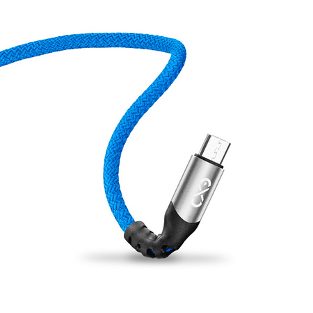 Kabel USBA-micro USB eXc BRAID 1.2m,niebieski