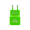 Uniwersalna ładowarka sieciowa eXc SLIM,1xUSBA QC+1xUSBC PD,20W,neonowo zielona