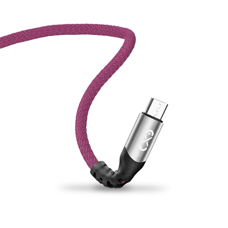Kabel USBA-micro USB eXc BRAID 1.2m,fioletowy