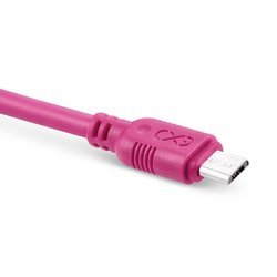 Kabel USB - micro USB eXc WHIPPY 0.9m różowy