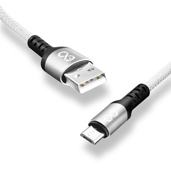 Kabel USBA-micro USB eXc BRAID 1.2m,biały