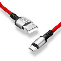 Kabel USBA-micro USB eXc BRAID 1.2m,czerwony