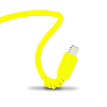 Kabel USB-C - Lightning eXc WHIPPY 2m neon żółty