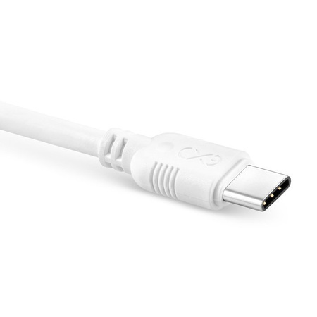 Kabel USB - USB-C eXc WHIPPY 0.9m biały