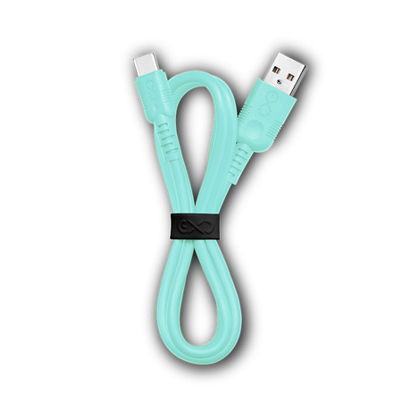 Kabel USB - USB-C eXc WHIPPY 2m jasny niebieski