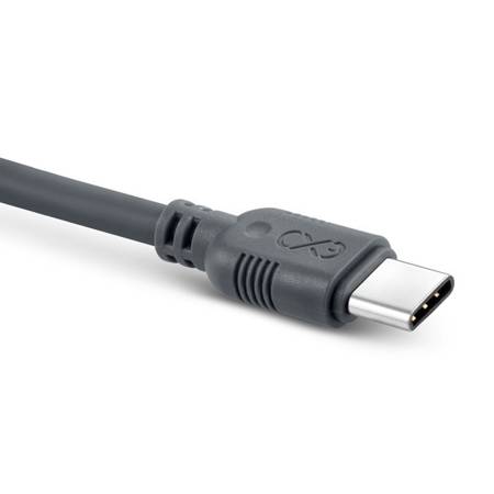 Kabel USB - USB-C eXc WHIPPY 2m szary
