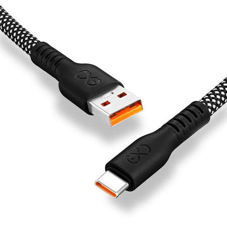 Kabel USBA-USBC eXc IMMORTAL, 0.9m, czarny