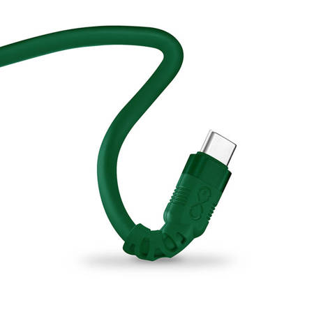 Kabel USBA-USBC eXc WHIPPY Pro 2.0m butelkowa zieleń