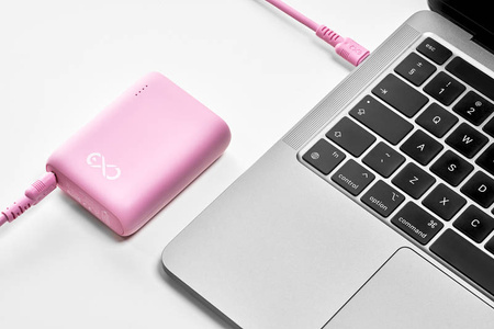 Powerbank 10000mAh eXc POCKET, 1xUSBA QC + 1x USBC PD20W, czarny