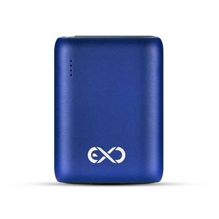 Powerbank 10000mAh eXc POCKET, 1xUSBA QC + 1x USBC PD20W, granatowy